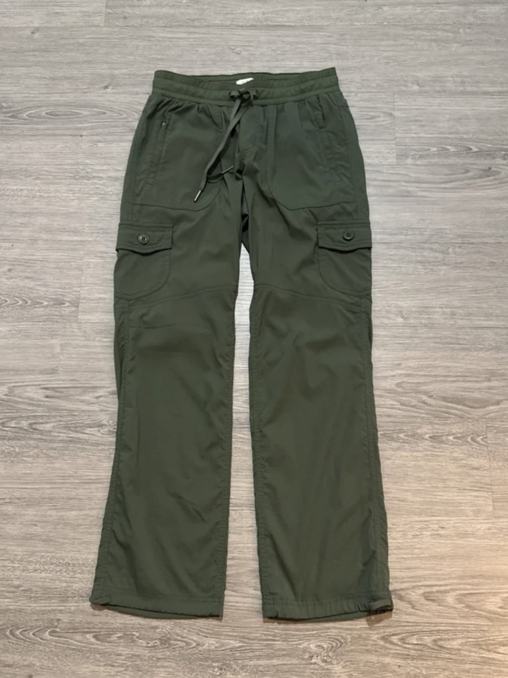 L.L. Bean XS Vista Camp Pants, Straight-Leg Cargo  Thyme LNC